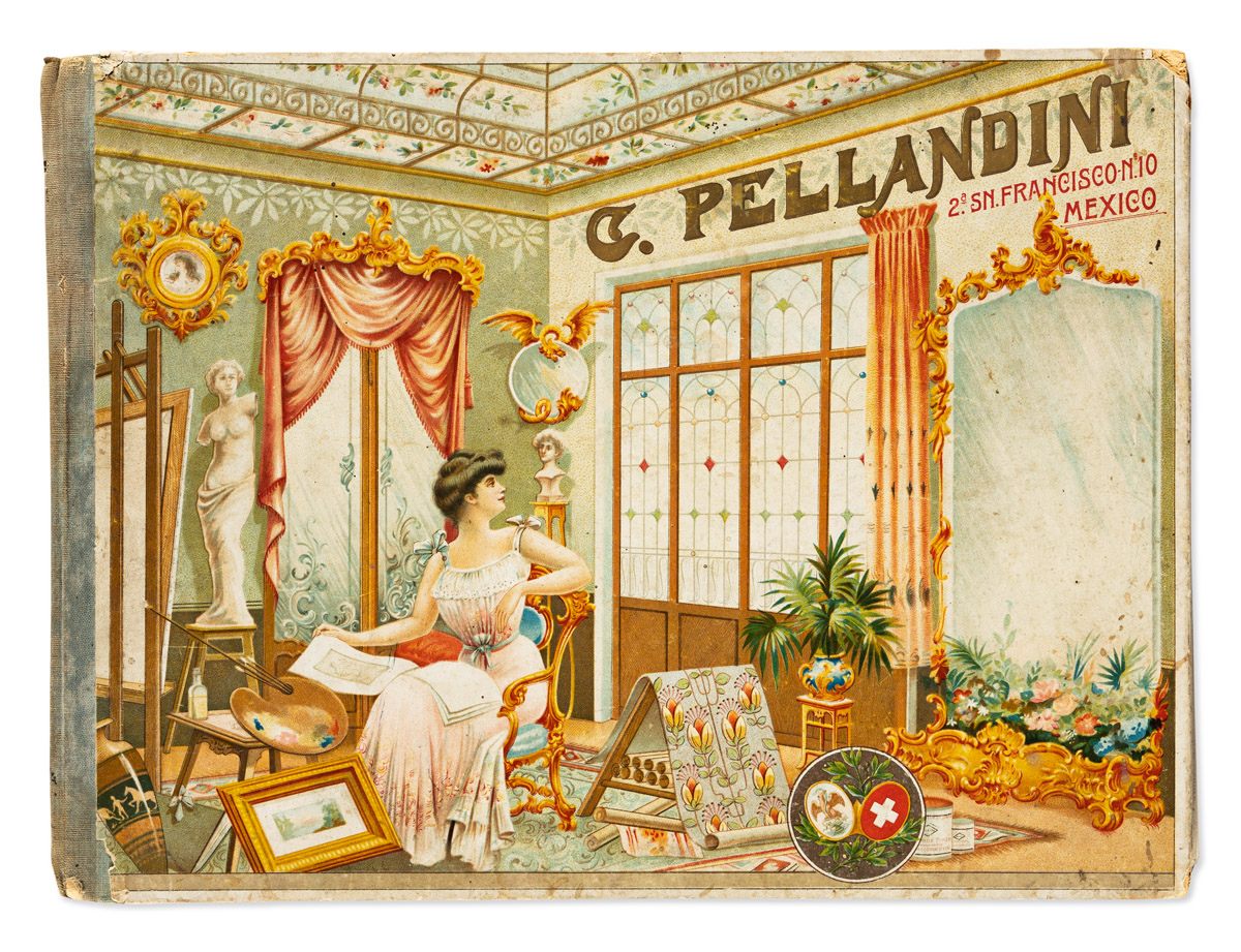 (MEXICO - STAINED GLASS DESIGNS.) Pellandini, C. Catalogo Ilustrado.